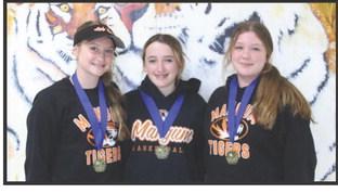 Pictured above: JH Girls Golf Team: Laney Stehr, Jenna Brooks, Gentry Rogers, Hanna Stehr (not picture).